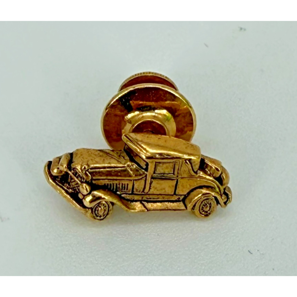 Vintage AVON 1929 Model A Ford Car Lapel Pin Gold Tone Collectible Tie Tack